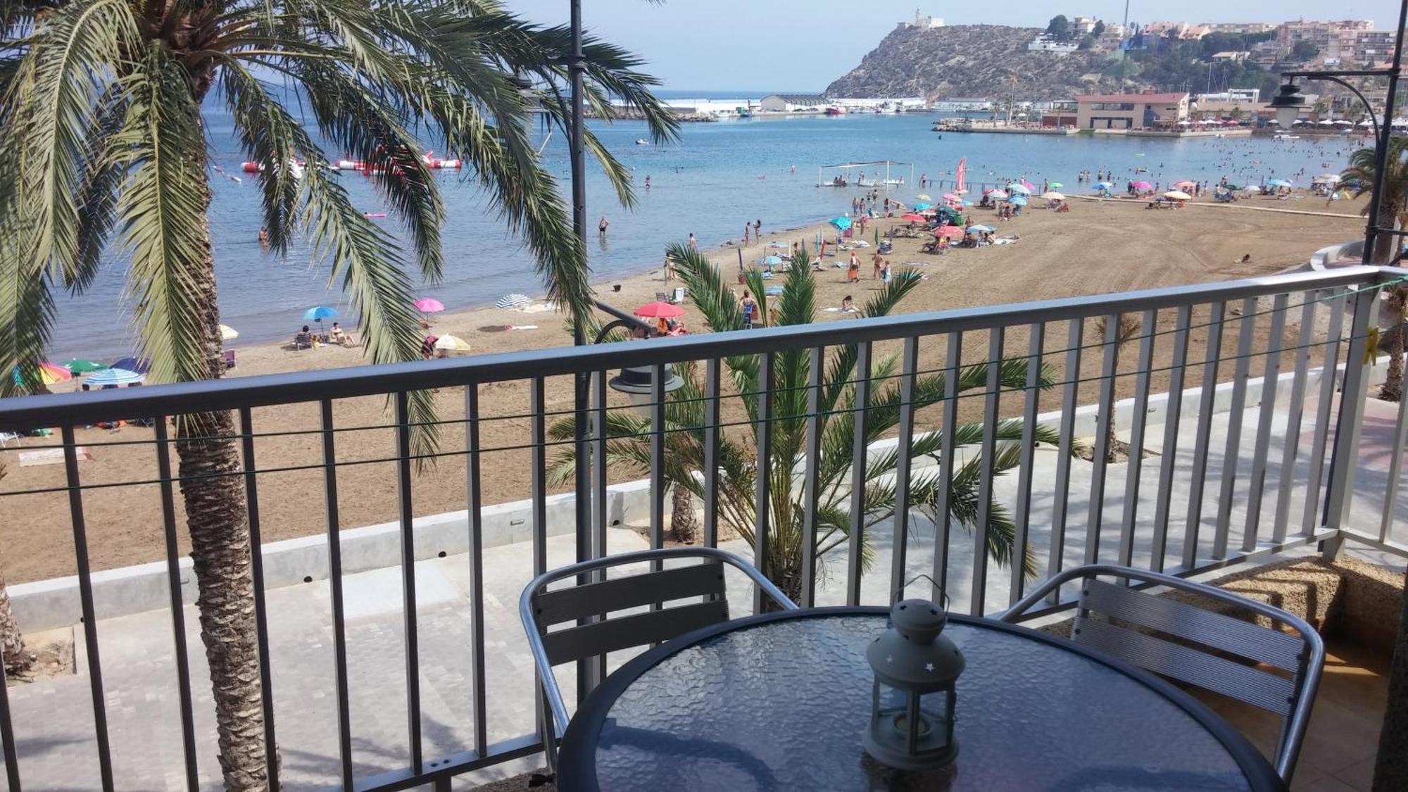 Bahia Mazarron Apartamento En Primera Linea Playa El Puerto de Mazarrón Kültér fotó